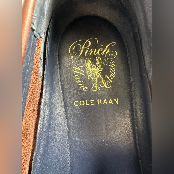 Genuine men Cole Haan pecan brown tassel leather loafers shoes 11 M main image 8